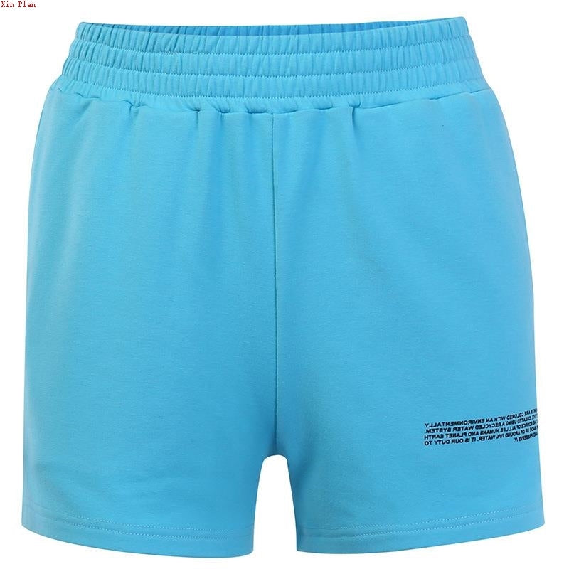 Printed Shorts Elastic Waist Pants