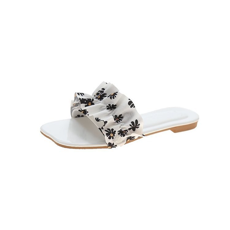 Sandals And Slippers Women's New Floral Flat Bottom Fashion Soft Bottom Women's Shoes