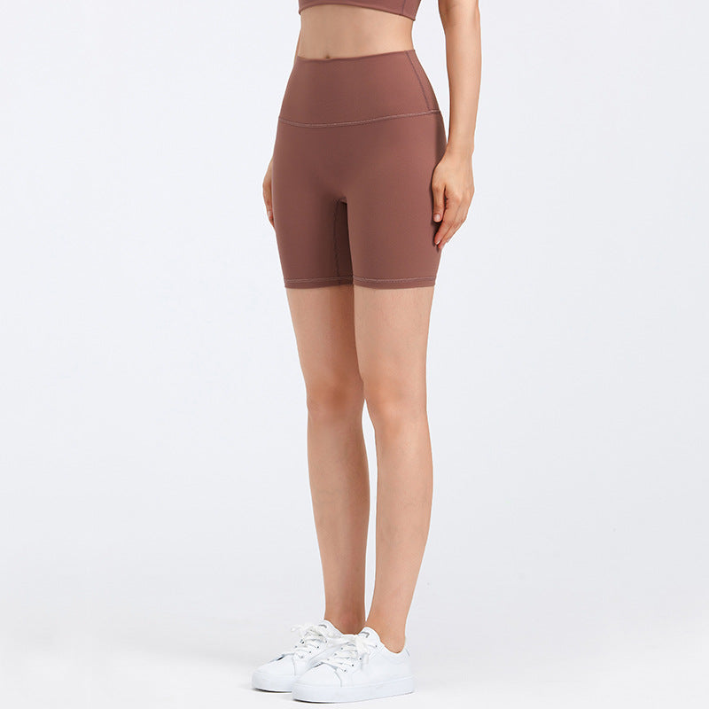 De nye yogashorts: Ingen generende linjer, hudvenlige, "nøgen"-følelse, tætsiddende, elastiske sports-/fitness-trekvartbukser