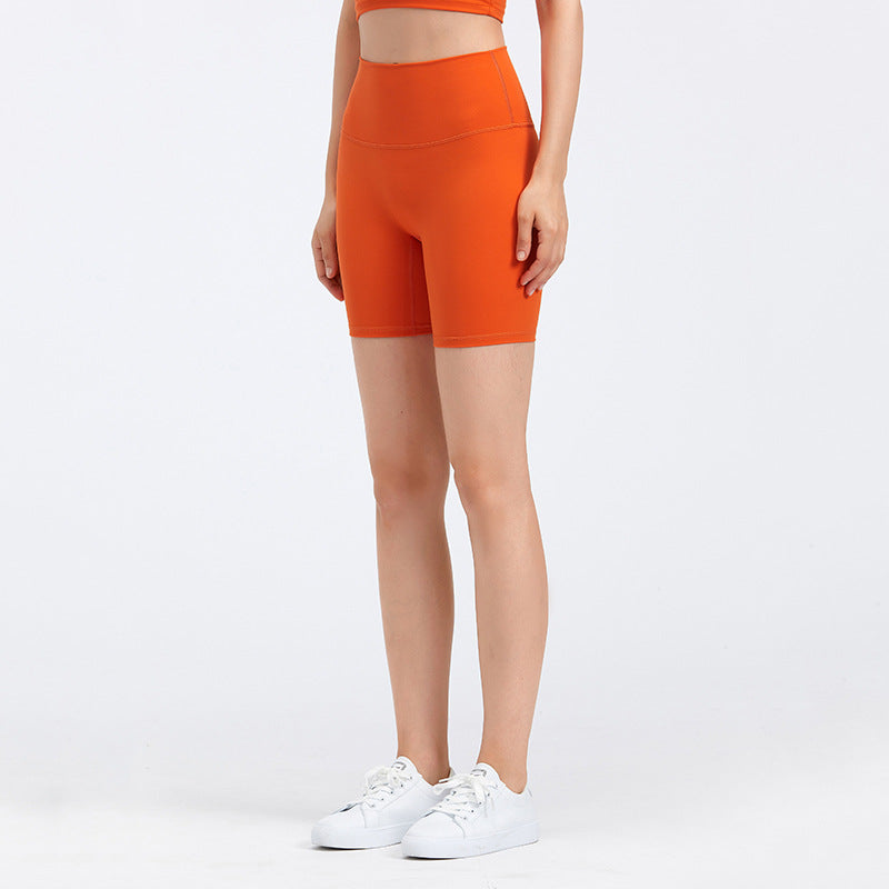 De nye yogashorts: Ingen generende linjer, hudvenlige, "nøgen"-følelse, tætsiddende, elastiske sports-/fitness-trekvartbukser