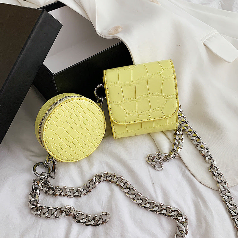 Round Chain Picture-mother Bag Single Shoulder Diagonal Bag