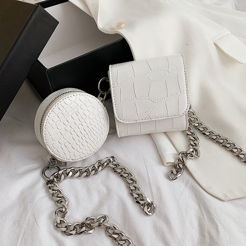 Round Chain Picture-mother Bag Single Shoulder Diagonal Bag