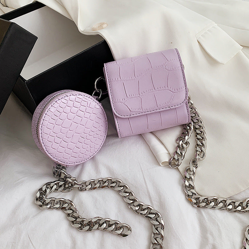 Round Chain Picture-mother Bag Single Shoulder Diagonal Bag