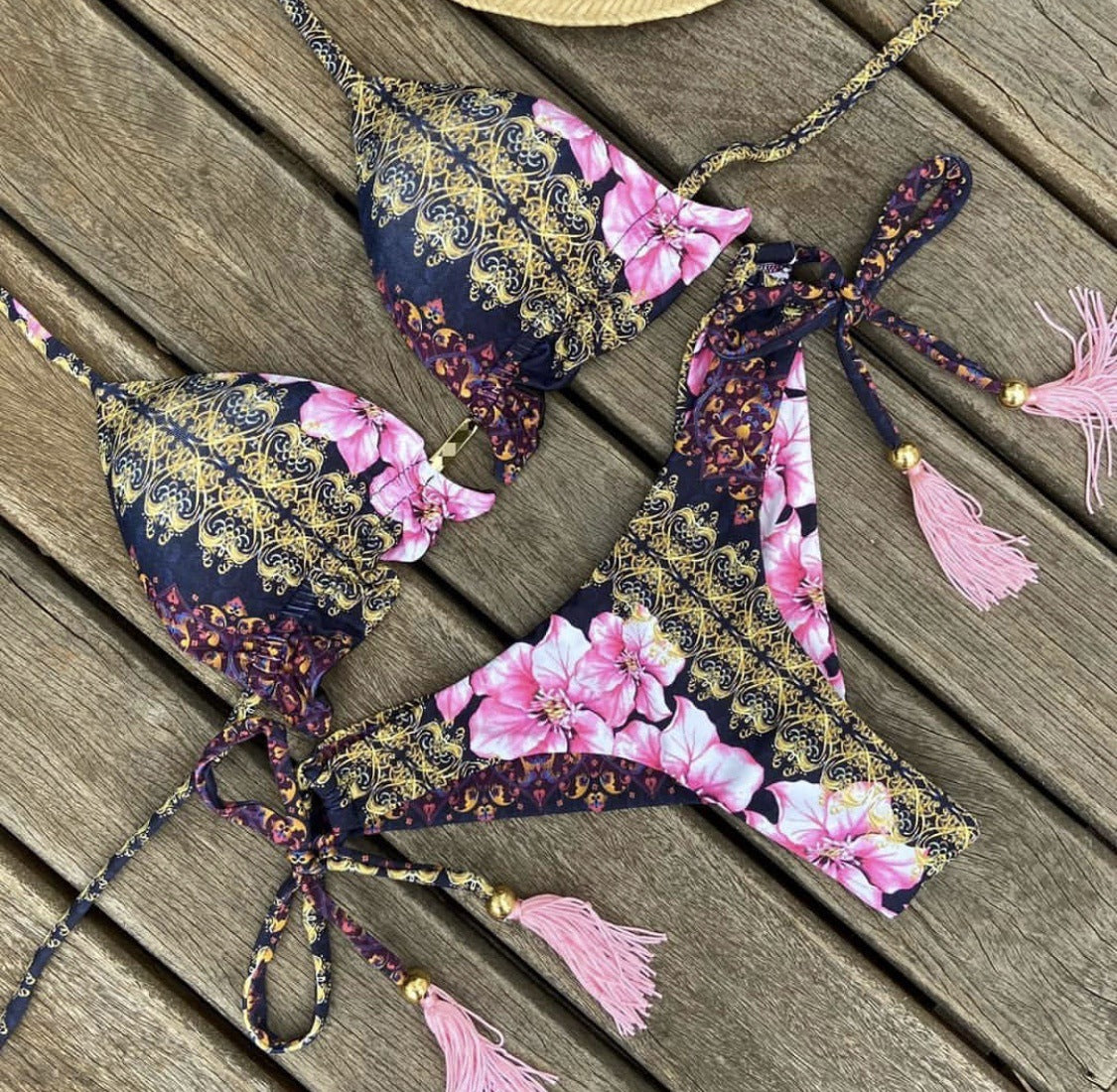 European And American New Swimwear Split-print Bikini