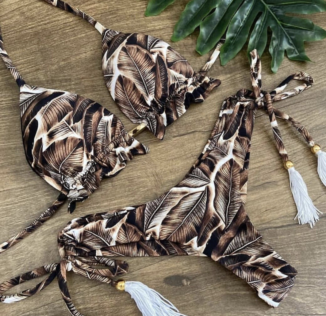 European And American New Swimwear Split-print Bikini