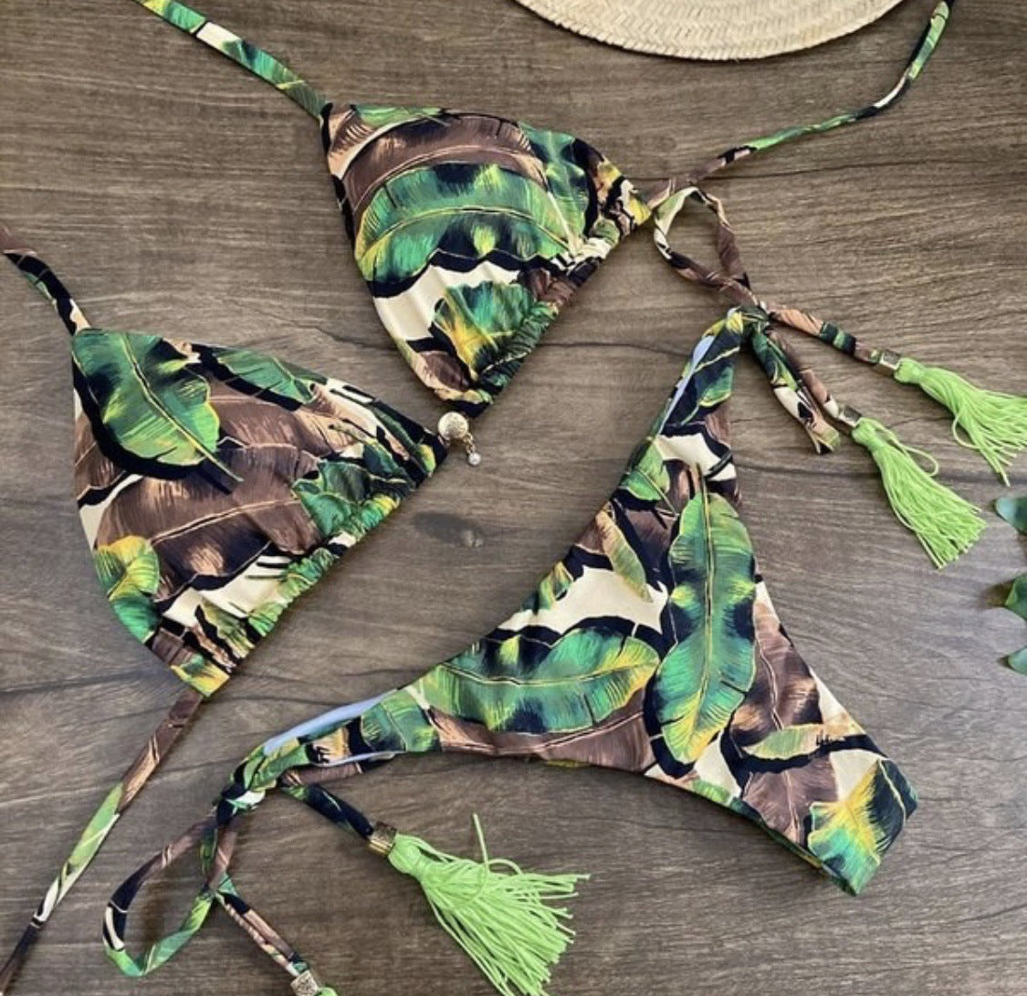 European And American New Swimwear Split-print Bikini