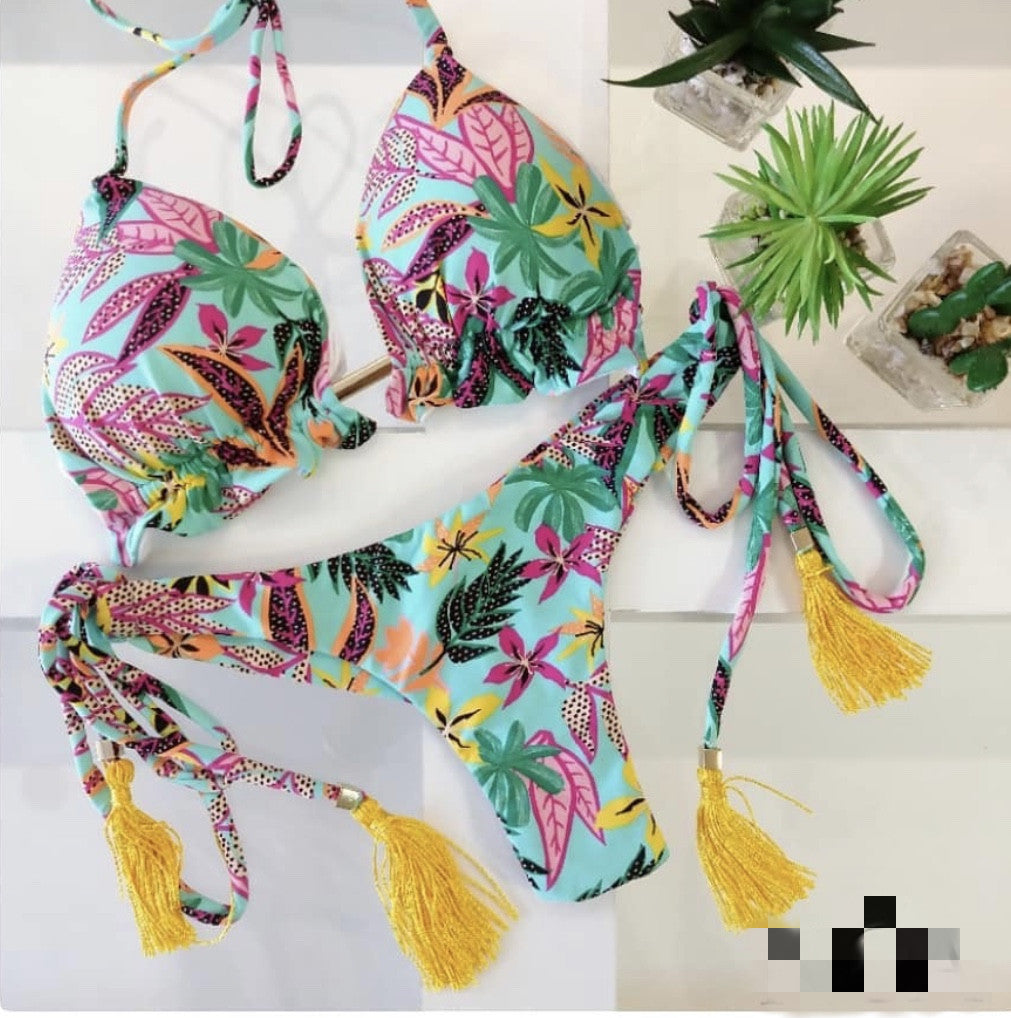 European And American New Swimwear Split-print Bikini