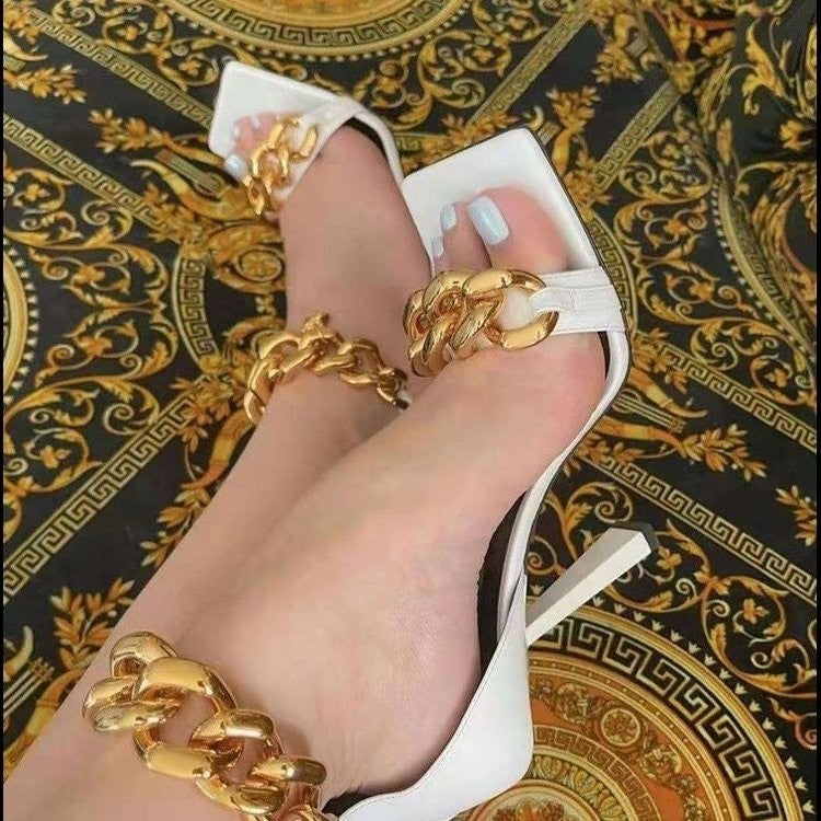 Low-cut Stiletto Suede One-size Fashion Sandals