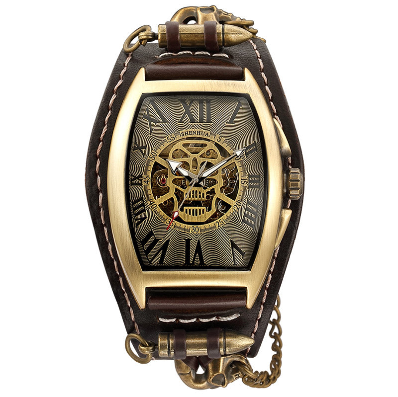 European And American Style Punk Men's Fashion Skull Casual Hollow
