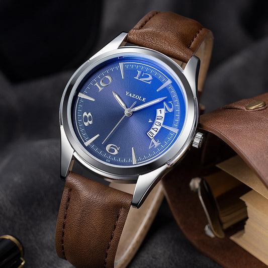 Yazole 515 New Business Calendar Mens Watch Waterproof