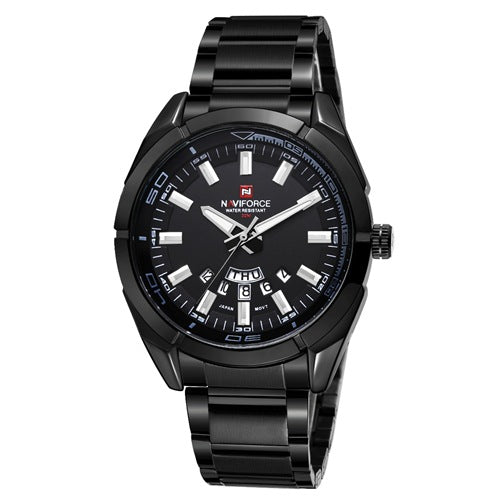 Steel Belt Men's Watch Business Belt Calendar Week Watch