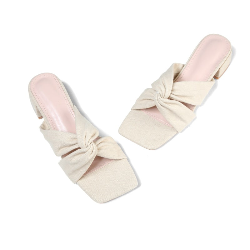European And American Fashion Simple Cross Strap Sandals