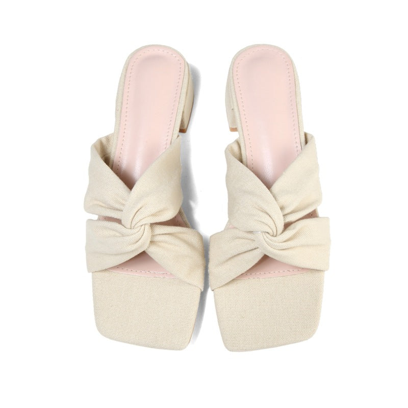 European And American Fashion Simple Cross Strap Sandals