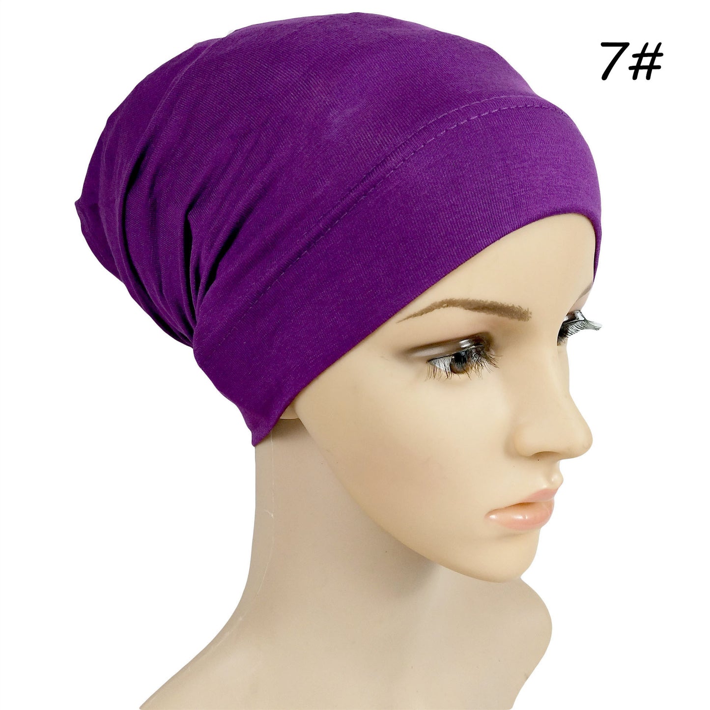 Monochrome Modal Cap Elastic Solid Color Mercerized Cotton Bandage Soft Ladies Multicolor Cap