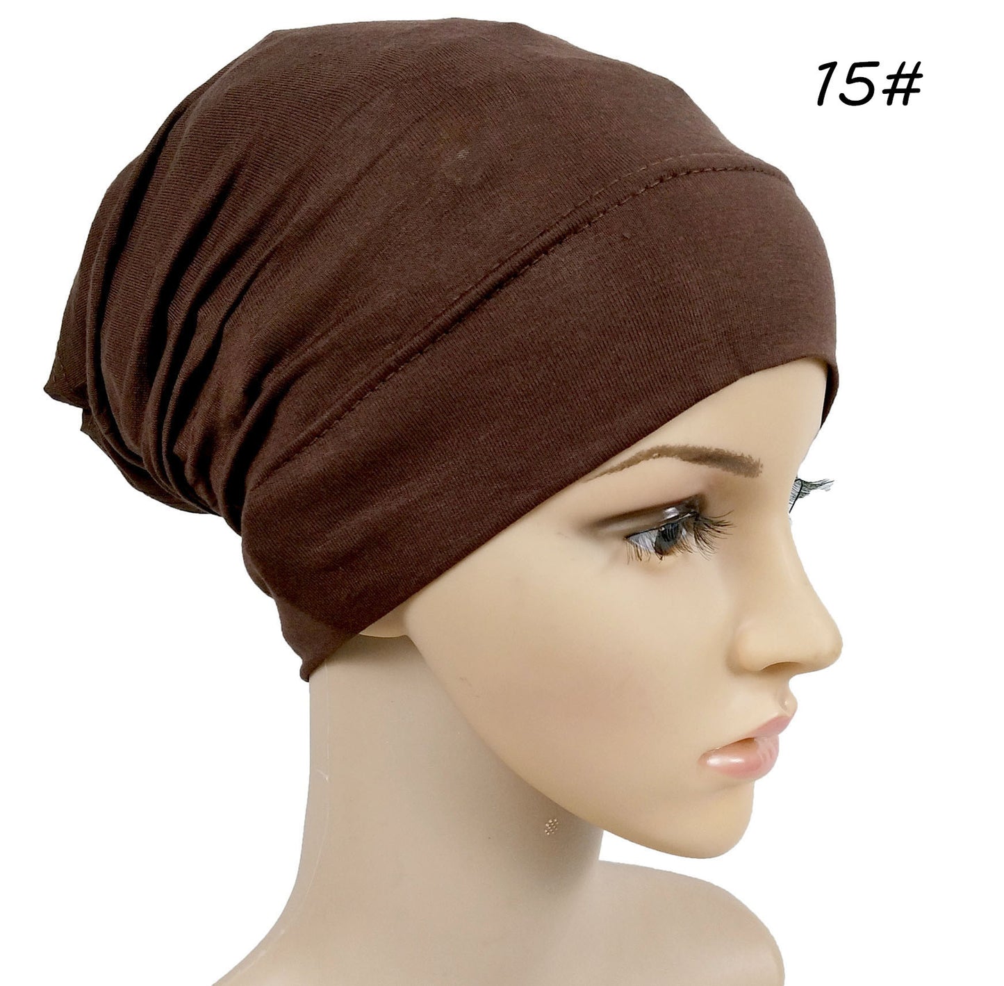 Monochrome Modal Cap Elastic Solid Color Mercerized Cotton Bandage Soft Ladies Multicolor Cap
