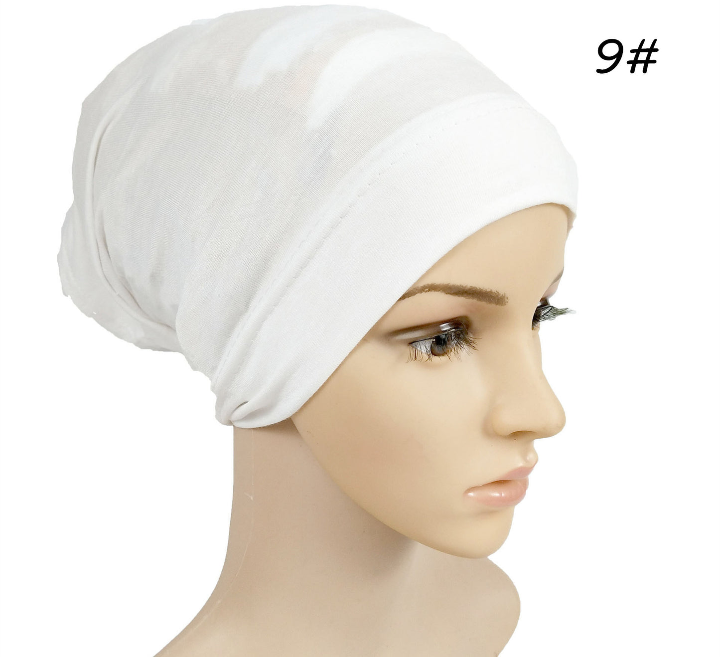 Monochrome Modal Cap Elastic Solid Color Mercerized Cotton Bandage Soft Ladies Multicolor Cap