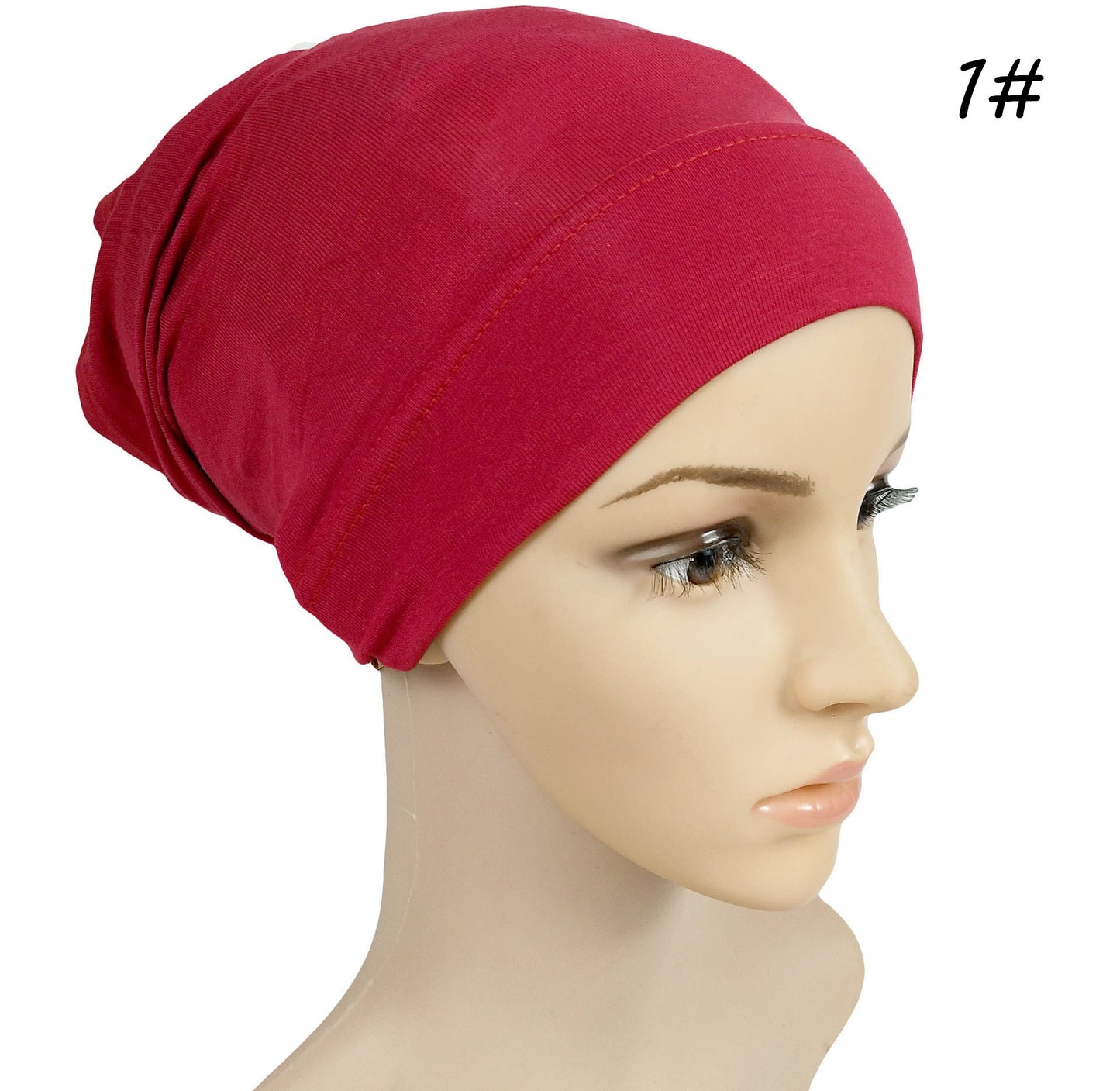 Monochrome Modal Cap Elastic Solid Color Mercerized Cotton Bandage Soft Ladies Multicolor Cap