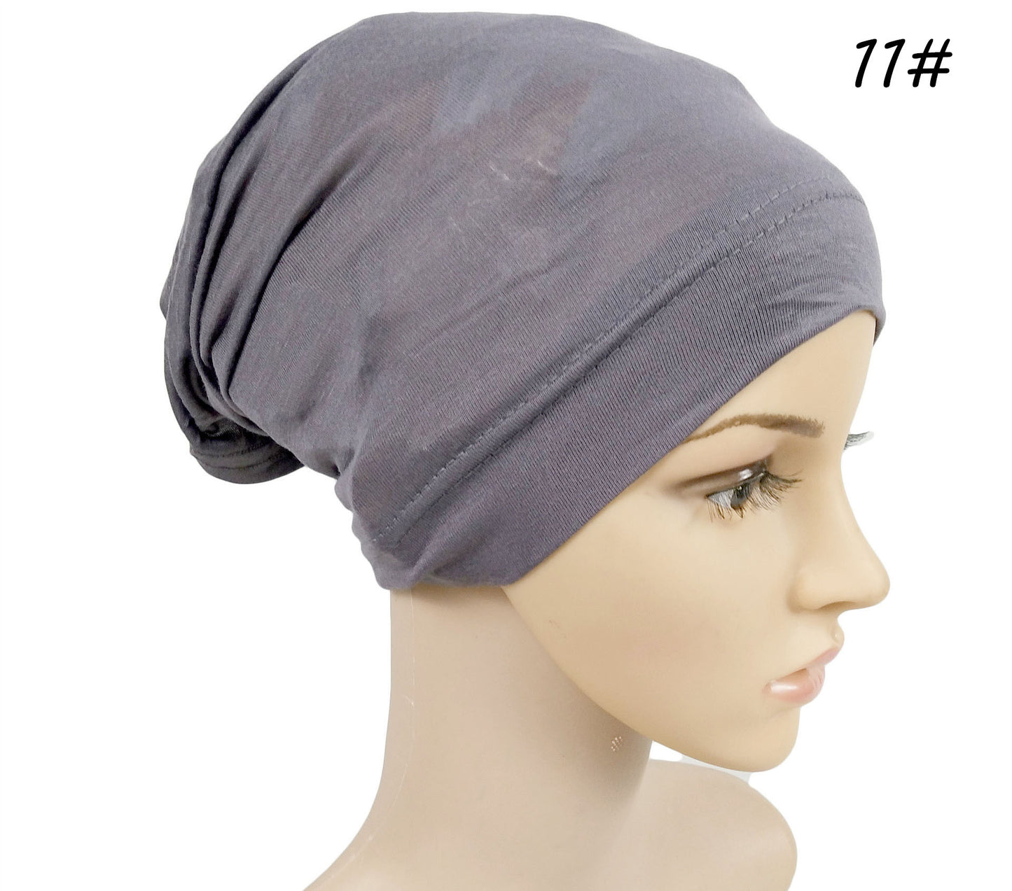 Monochrome Modal Cap Elastic Solid Color Mercerized Cotton Bandage Soft Ladies Multicolor Cap