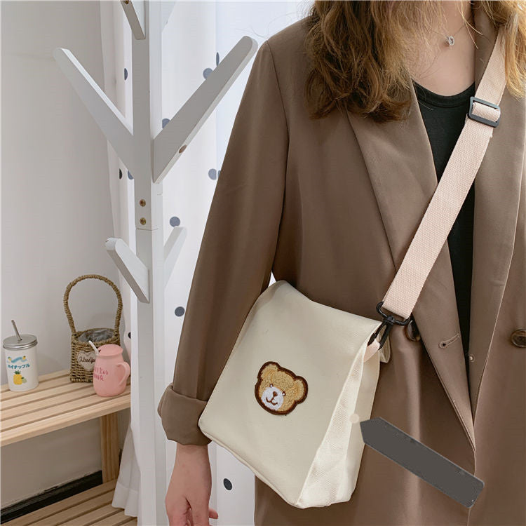 Crossbody Taske Dame Lærred Skuldertaske & Crossbody Taske