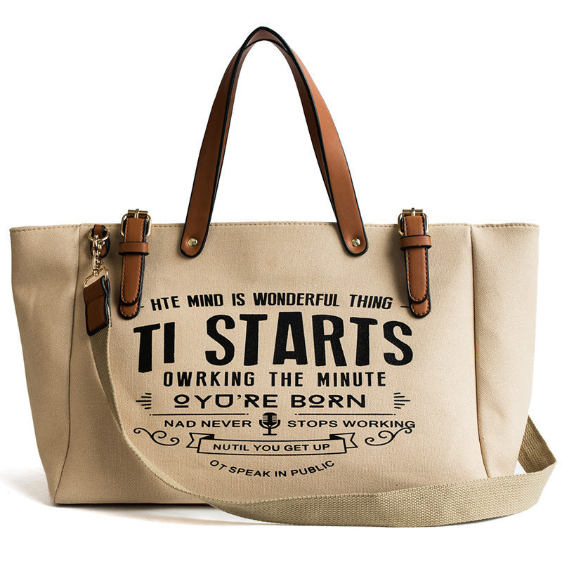 New Wave Korean Ins Large Capacity Canvas Tote Bag