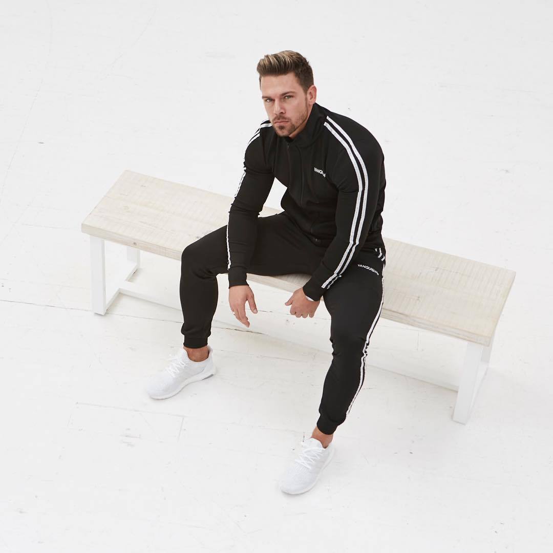 Side Webbing Zipper Hoodless Fitness Sports Jacket Top