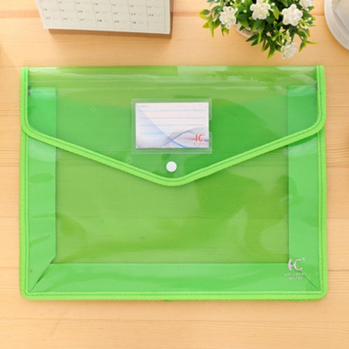 File Bag Transparent File Bag Snap File Bag Test Paper Storage Bag Information Bag Office Button Bag