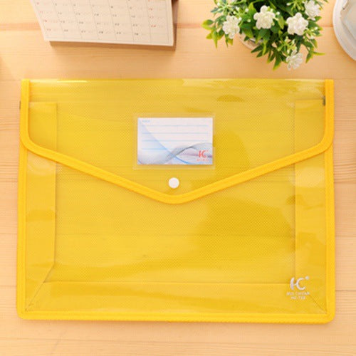 File Bag Transparent File Bag Snap File Bag Test Paper Storage Bag Information Bag Office Button Bag