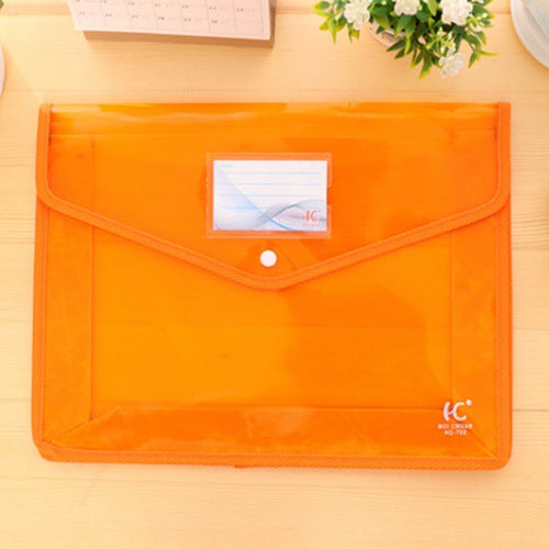 File Bag Transparent File Bag Snap File Bag Test Paper Storage Bag Information Bag Office Button Bag