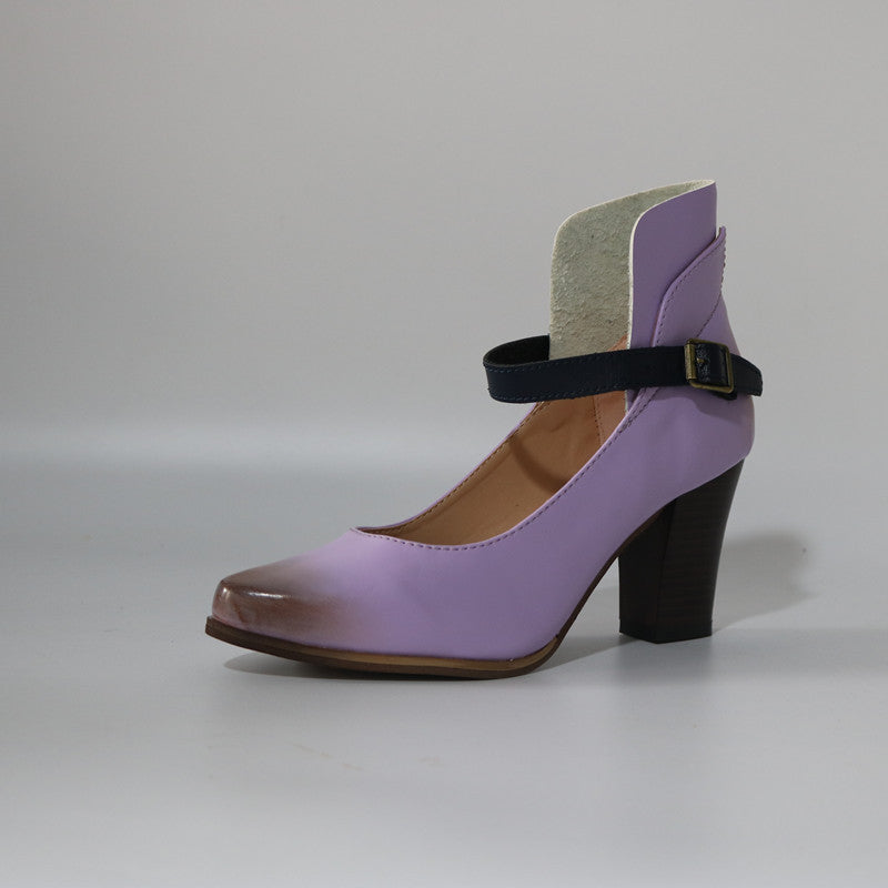 Women's Plus Size Retro High Heel Sandals