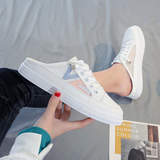 Ladies Fashion Platform Casual Half Slippers