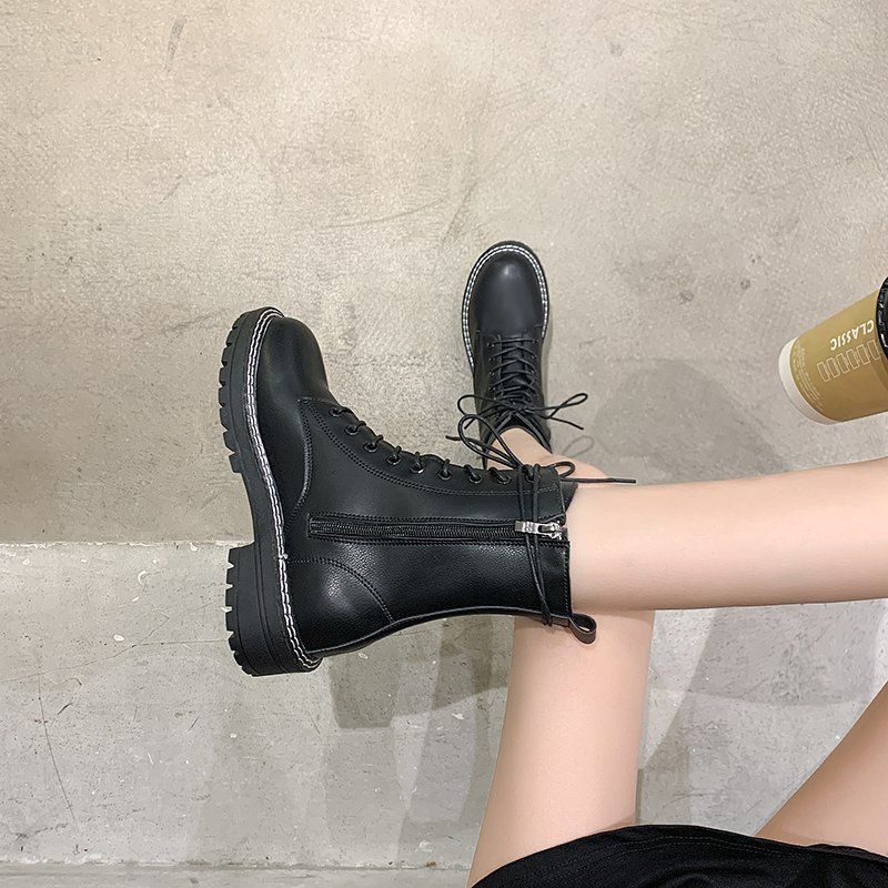 New Genuine Leather Ladies Snow Boots Wool Warm Non-slip Womens Ankle Boots