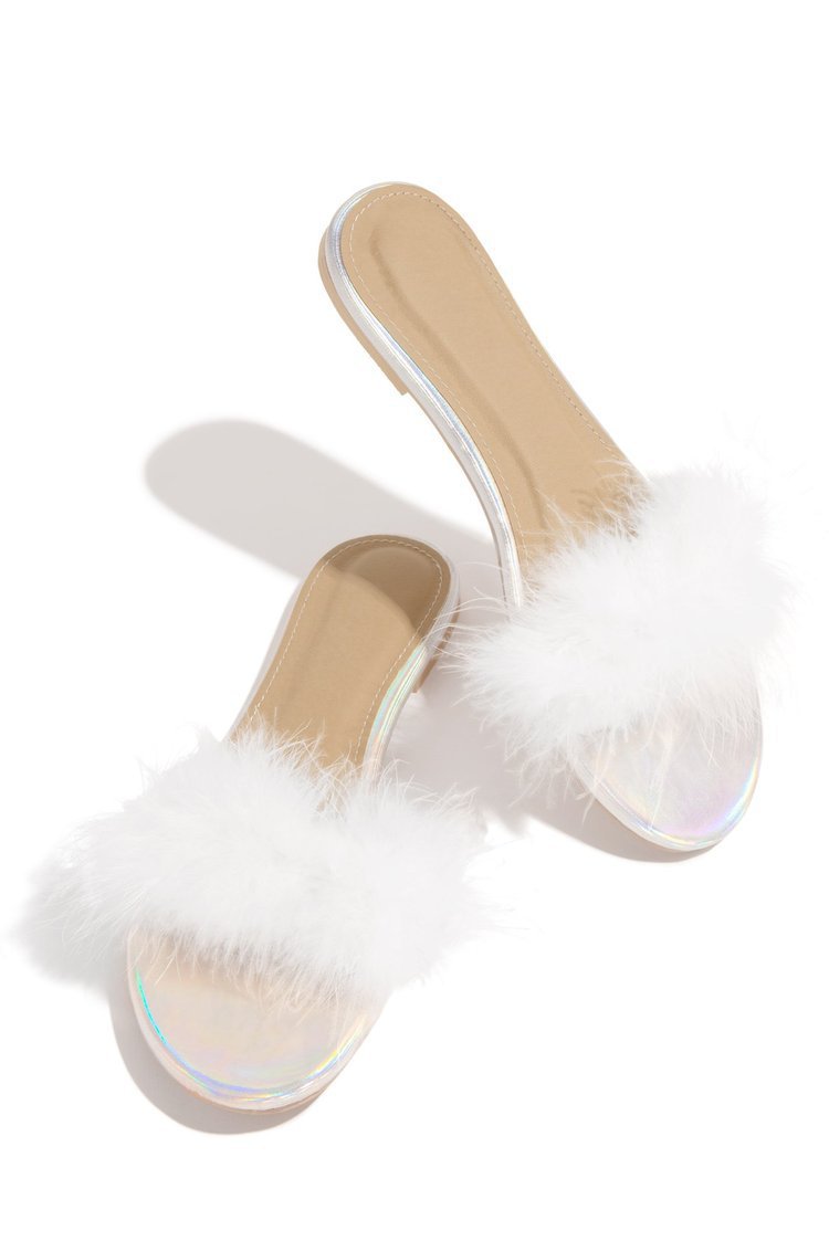 Fashion Ladies Plush Sandals And Slippers