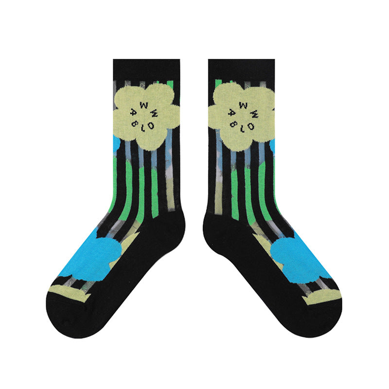 Spring And Summer Thin Breathable Glass Silk Socks Women's Tube Socks