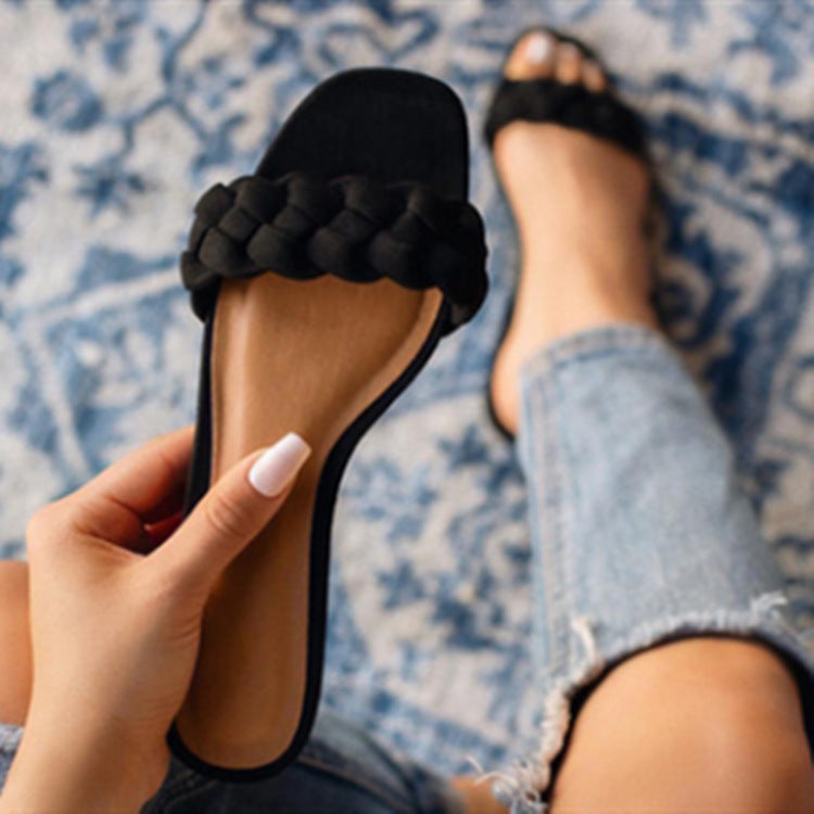 One-line Twist Women's Sandals And Slippers