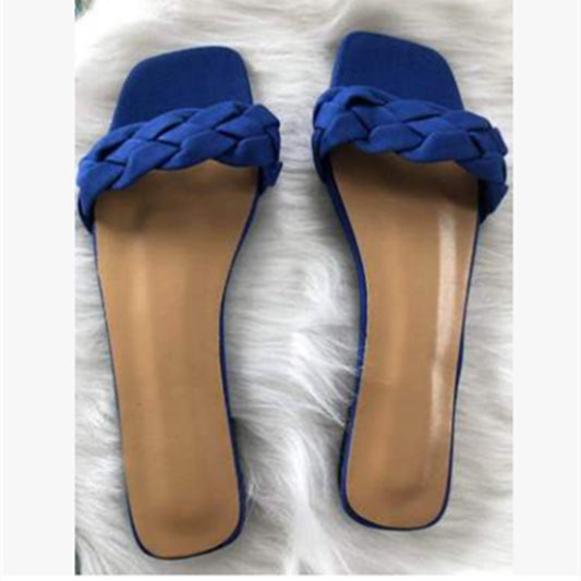 One-line Twist Women's Sandals And Slippers