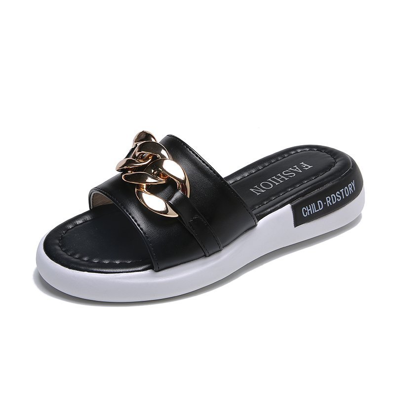 Ladies Simple Flat-bottomed Fashion Slippers