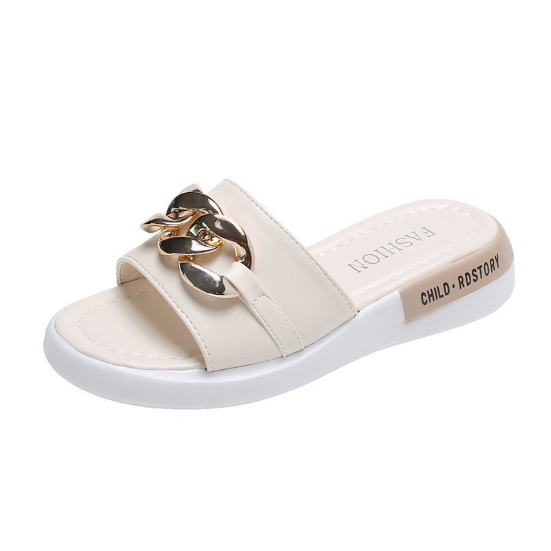 Ladies Simple Flat-bottomed Fashion Slippers