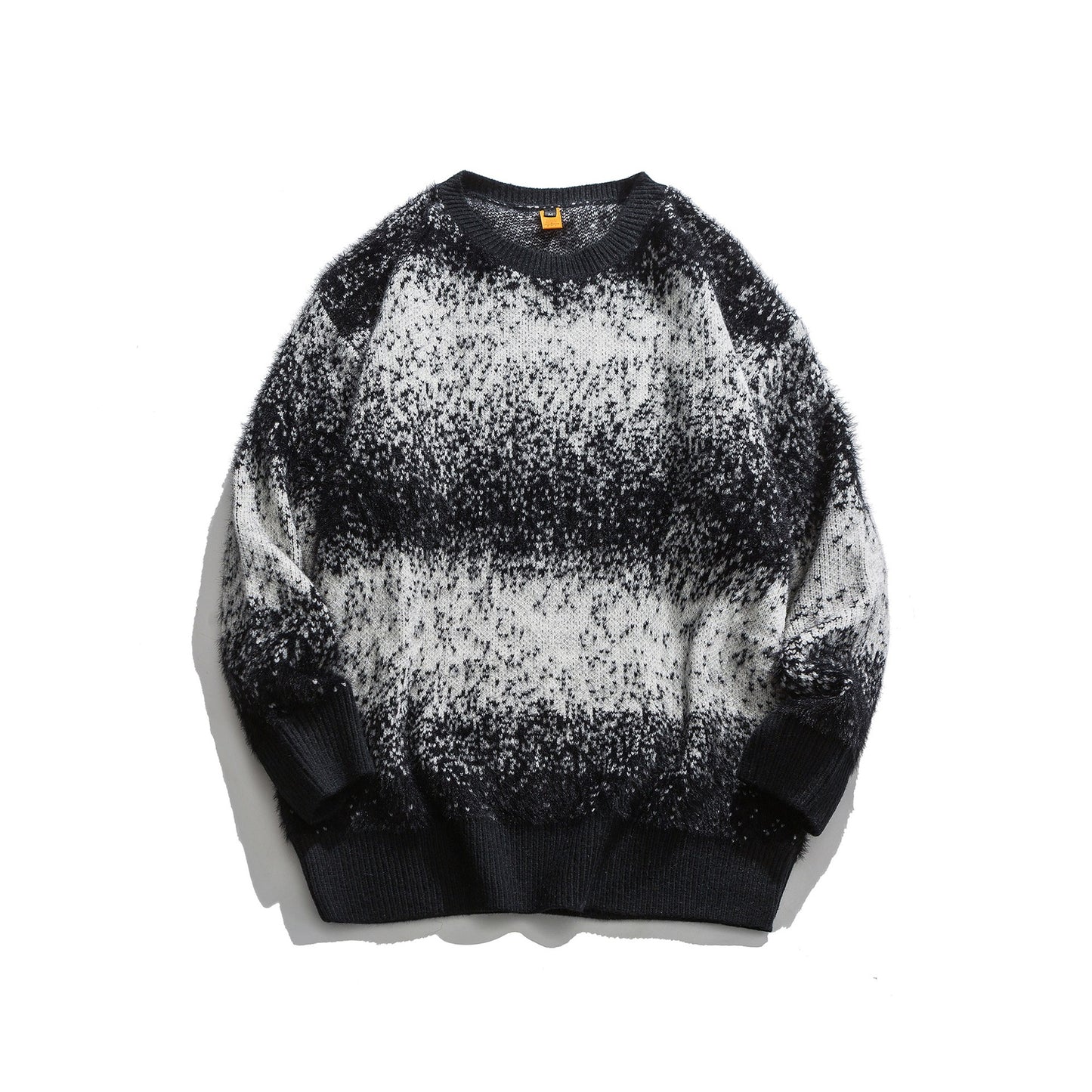 Japanese Wild Gradient Snowflake Loose College Style Pullover Sweater