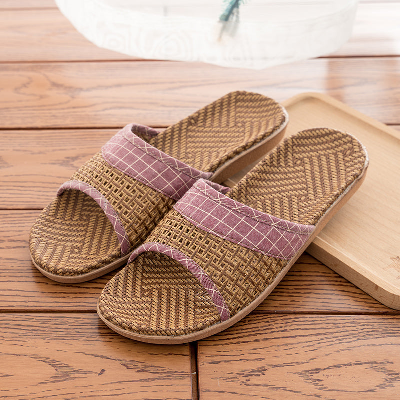 Indoor Home Household Straw Mats Non-slip Office Flip Flops