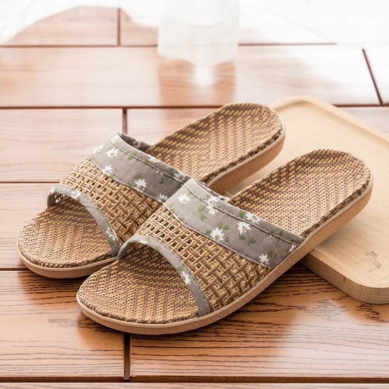 Indoor Home Household Straw Mats Non-slip Office Flip Flops