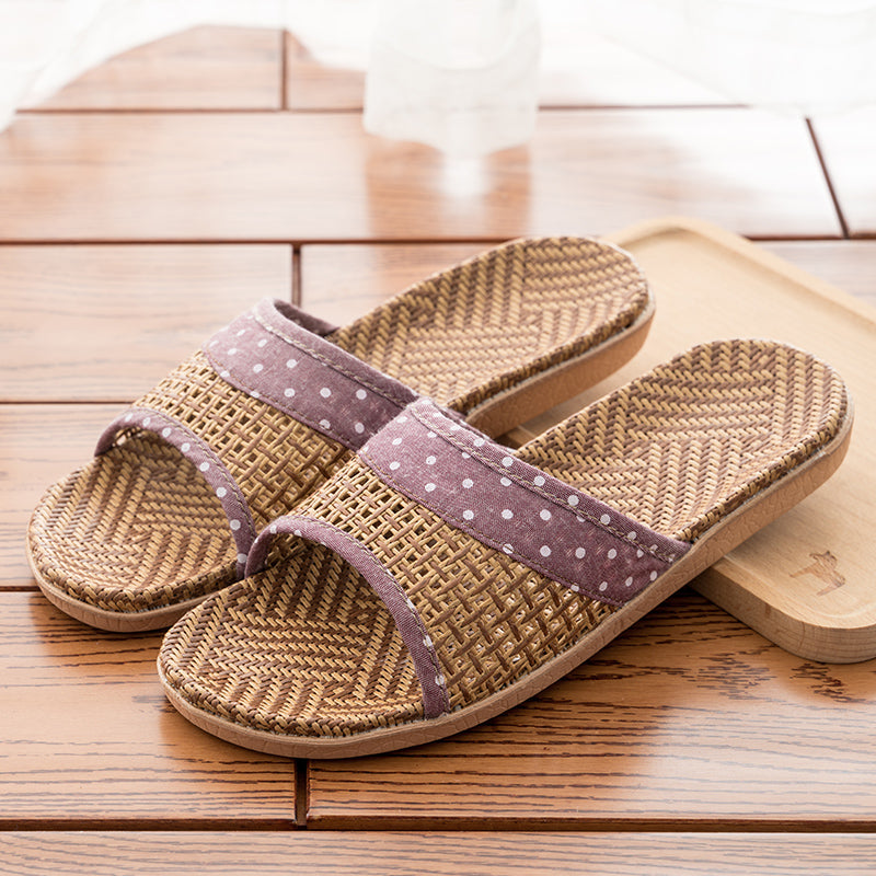 Indoor Home Household Straw Mats Non-slip Office Flip Flops