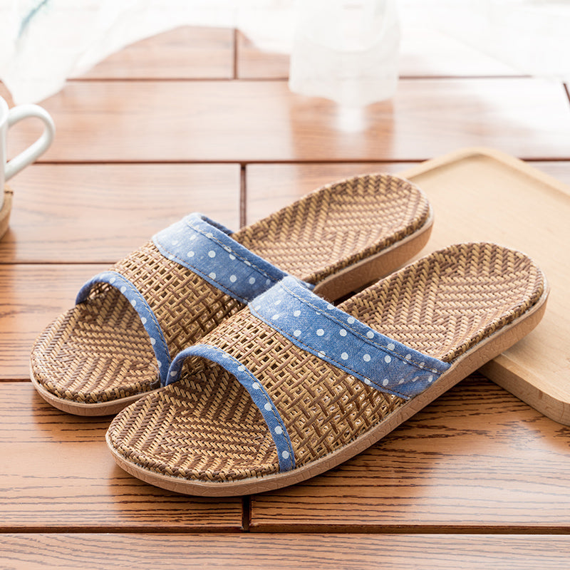 Indoor Home Household Straw Mats Non-slip Office Flip Flops