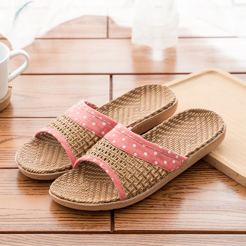 Indoor Home Household Straw Mats Non-slip Office Flip Flops