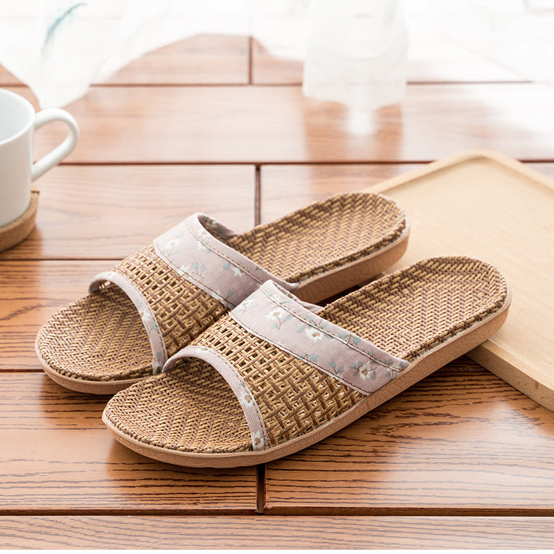 Indoor Home Household Straw Mats Non-slip Office Flip Flops