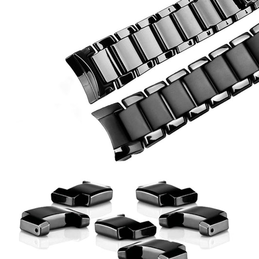 Ceramic Watch With Frosted Wristband Black Glossy Sports Bracelet