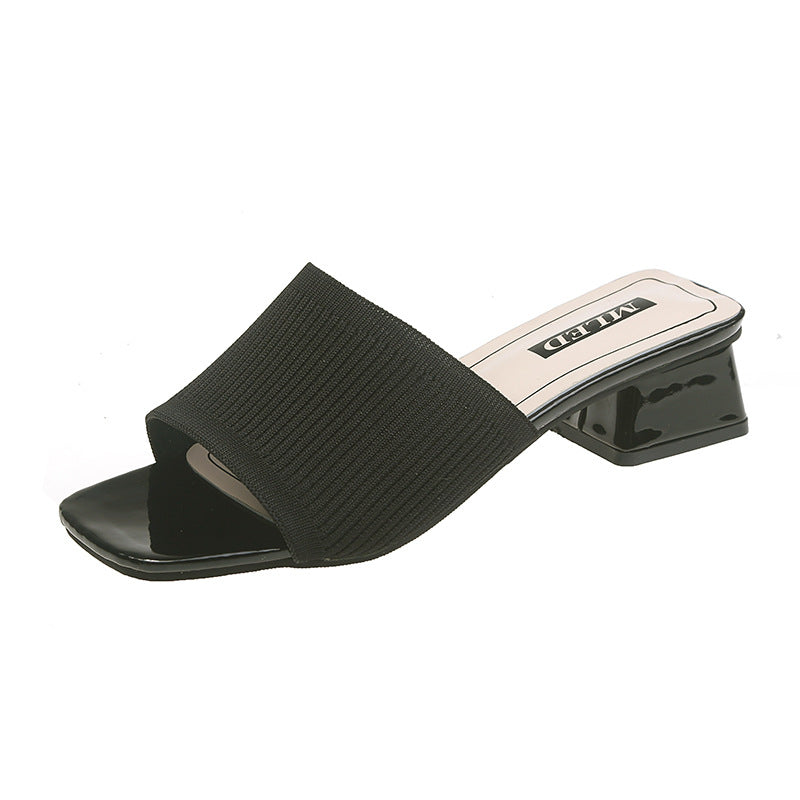 Women's Sandals And Slippers With Thick Heel