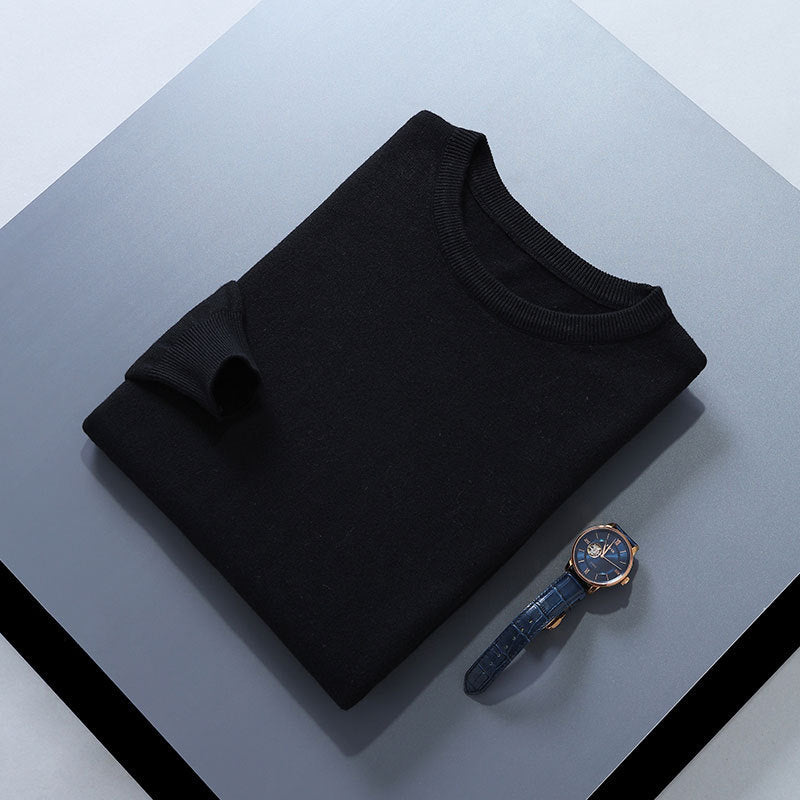 Men's Fashionable Crew-Neck Casual Loose Sweater