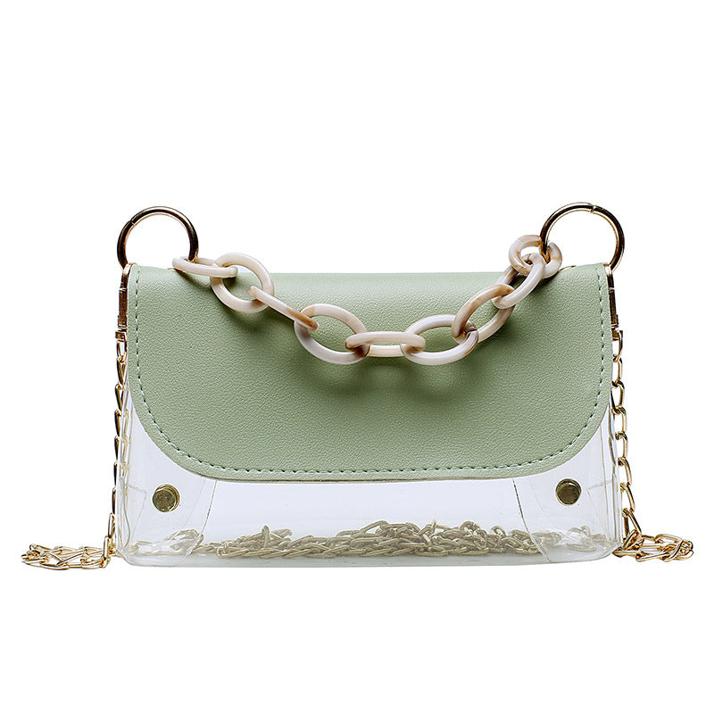 Transparent net red messenger bag