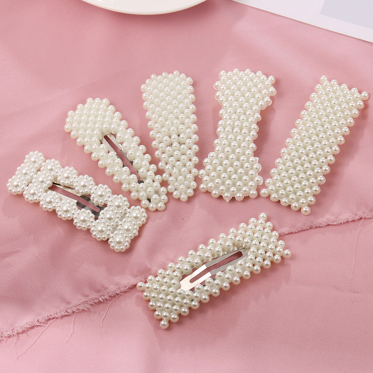 Pearl Hairpin Bangs Hair Jewelry Trend Lady Temperament