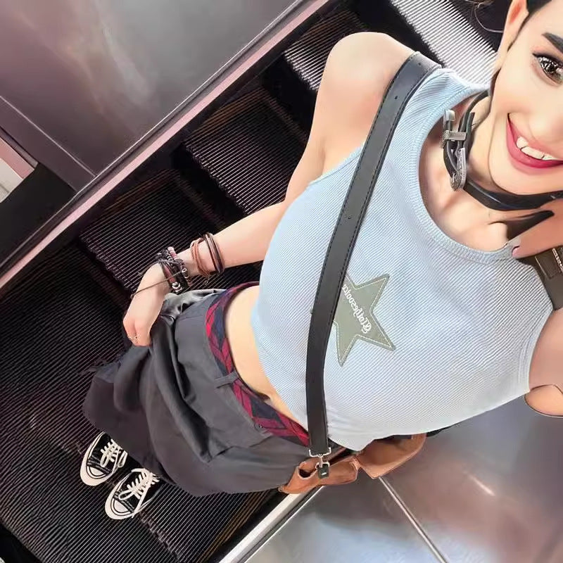 Unique Niche Outerwear A Chic Cropped Sweet-and-spicy Top